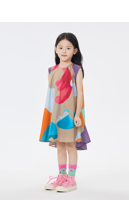 jnby  23年夏款  高支府绸无袖连衣裙  1N5G13990 商品图5