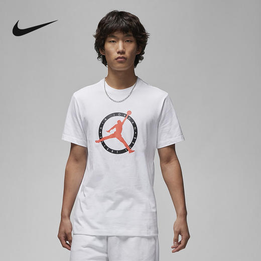 Nike/耐克男T恤新款透气复古纯棉休闲柔软舒适百搭DV8437-100 商品图0