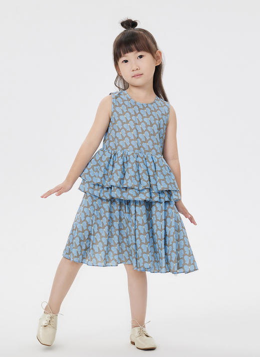 jnby  23年夏款  长绒棉原创图案无袖连衣裙  1N4G14930 商品图8