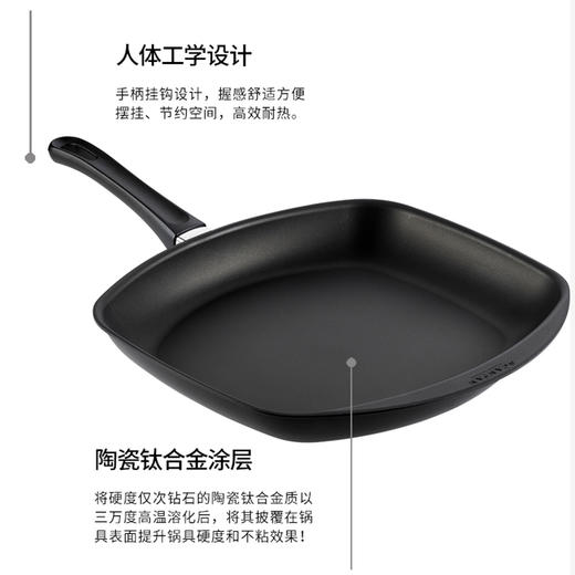 丹麦原装进口SCANPAN经典系列不粘牛排锅27cm 商品图7
