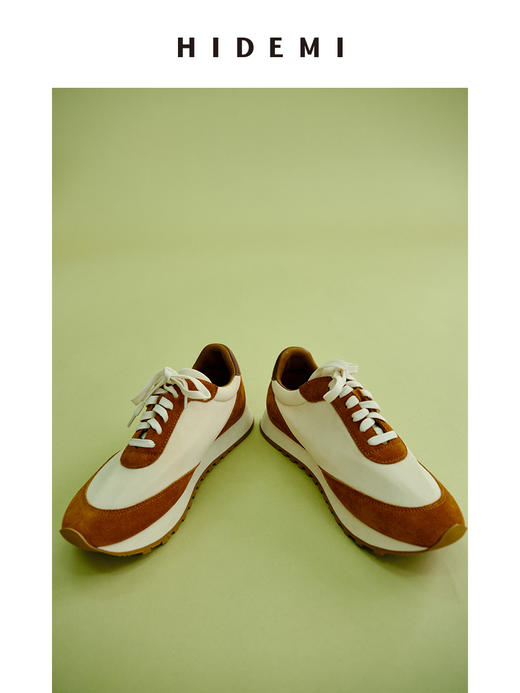 HIDEMI 极简小羊皮拼接boy sneaker 小男孩球鞋 商品图7