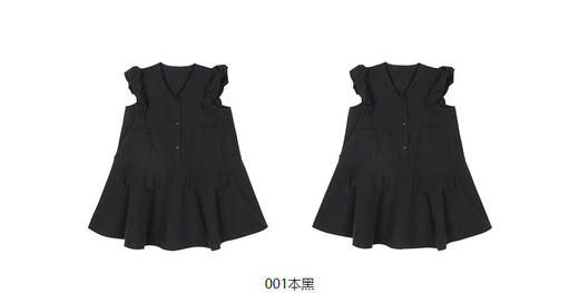 jnby  23年夏款  全棉微皱凉爽短袖连衣裙  1N4G13840 商品图13