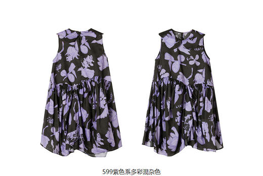 jnby  23年夏款   长绒棉府绸原创印花无袖连衣裙  1N5G14280 商品图11