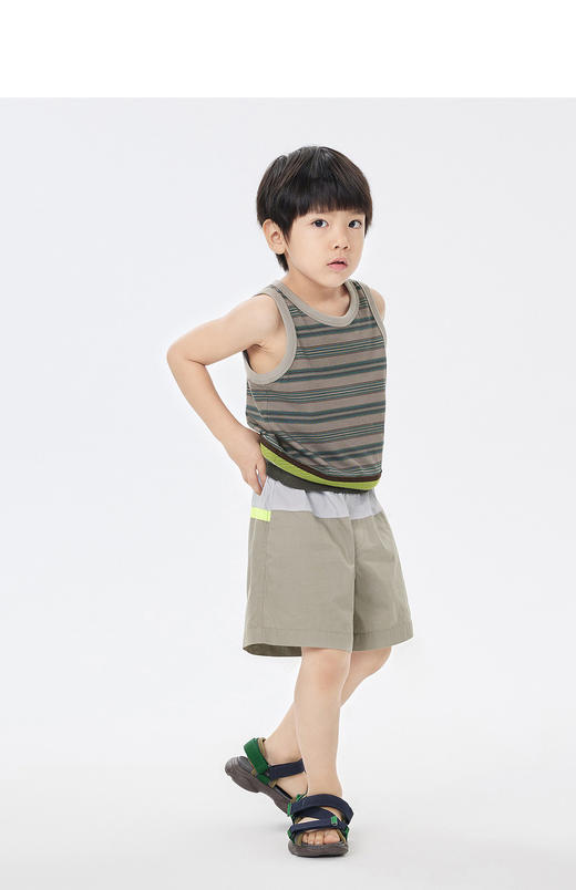 jnby  23年夏款  高支府绸细腻拼接短裤  1N5E12580 商品图6