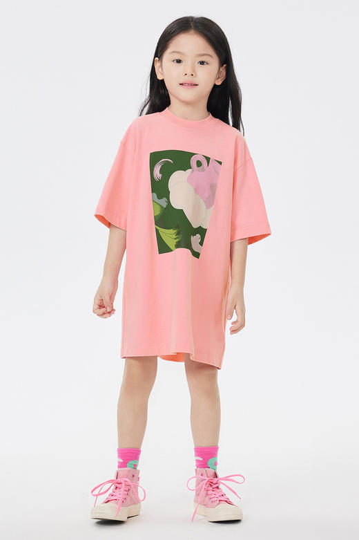 jnby  23年夏款  原创图案针织棉短袖连衣裙   1N5G14680 商品图0