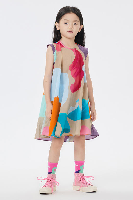 jnby  23年夏款  高支府绸无袖连衣裙  1N5G13990 商品图0