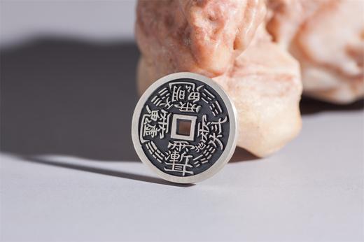 矩德泉坊 纯银手作   紫微咒（2.5厘米版）542 商品图3