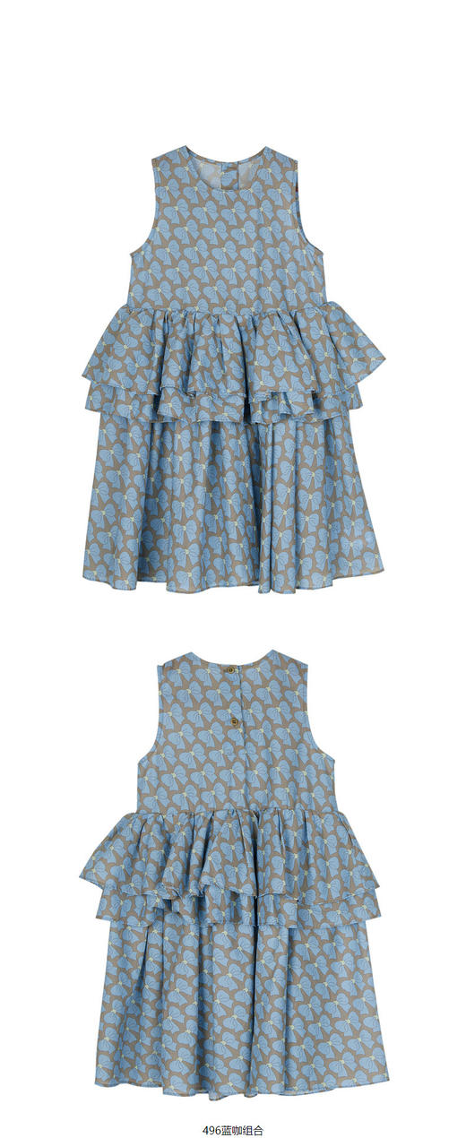jnby  23年夏款  长绒棉原创图案无袖连衣裙  1N4G14930 商品图9