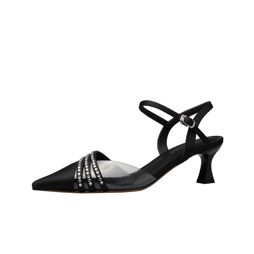 春季新款，尖头镶钻透明中跟凉鞋HCY-K3485 商品图14