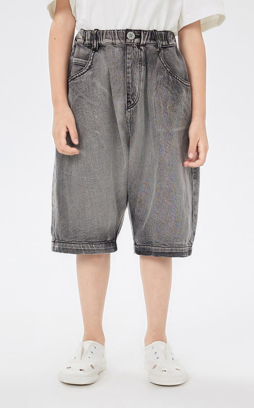 jnby   23年夏款  全棉斜纹牛仔短裤  1N4E12430 商品图4