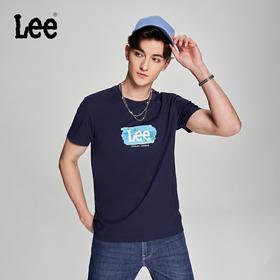 Lee商场同款23春夏新品舒适版印花凉感男短袖T恤LMT004538200231A01742