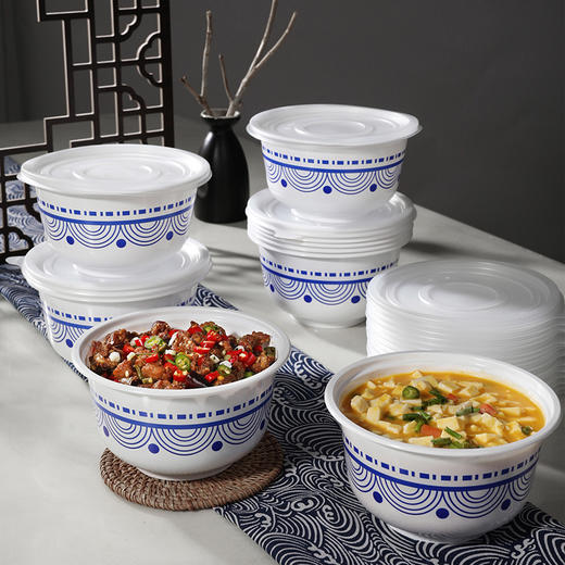 美丽雅一次性青花碗 商品图1