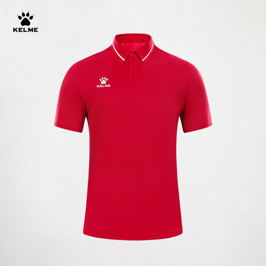 KELME卡尔美polo衫男2023夏季质感印花冰丝上衣经典翻领短袖T恤 商品图2