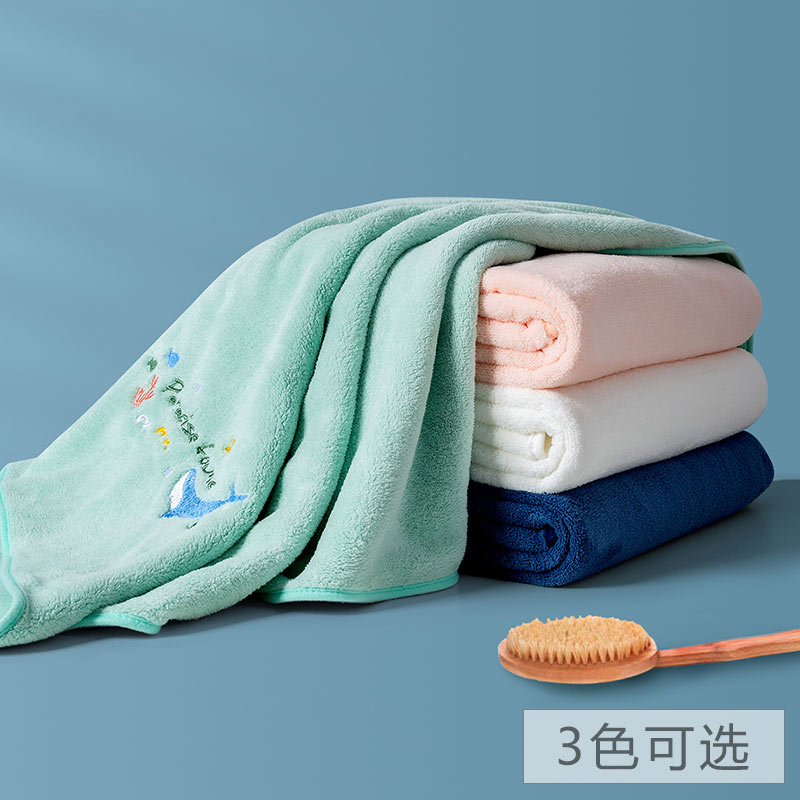 超细纤维高效吸水浴巾(刺绣系列)