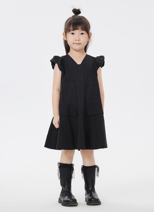 jnby  23年夏款  全棉微皱凉爽短袖连衣裙  1N4G13840 商品图8