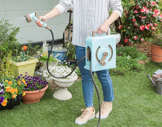 20米水车爱丽思新品洒水车庭院浇花洗车喷软管套装红白色 商品图9