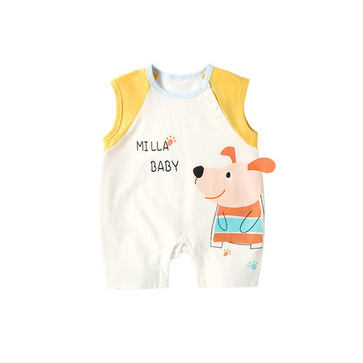 网红风夏季薄款宝宝连体衣超萌外穿新生儿无袖哈衣服 商品图4