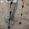 力丼田儿童户外辅助系统 登山徒步橙色登山杖 铝合金三截外锁调节 L222B003 商品缩略图8