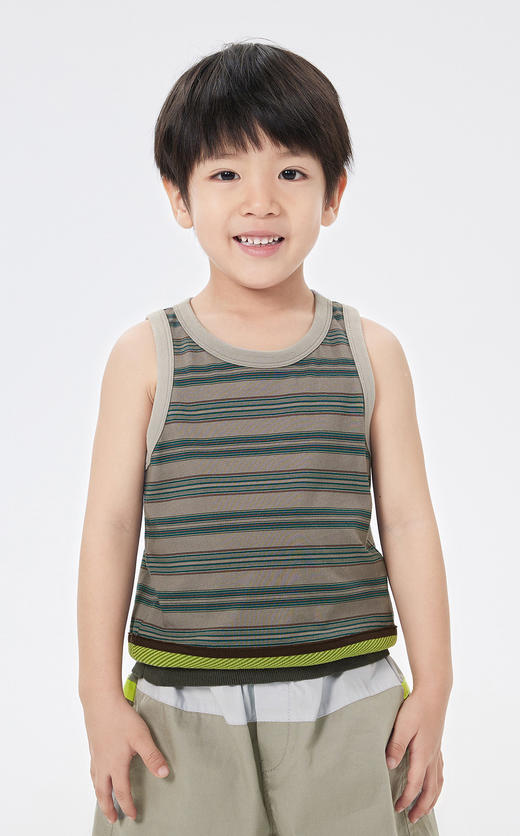 jnby  23年夏款 长绒棉原创图案背心  1N5012810 商品图3