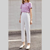 欧芮儿白色休闲裤女2022春季新款王炸防透通勤时尚气质百搭锥形裤 商品缩略图0