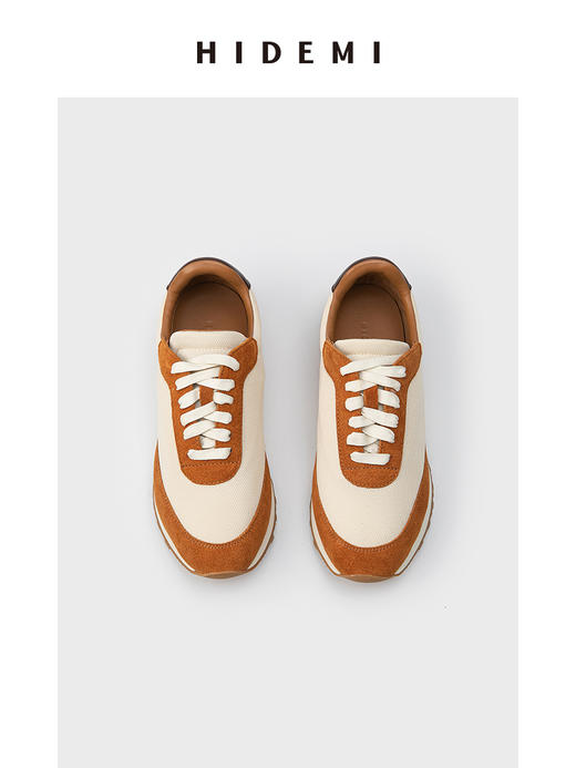 HIDEMI 极简小羊皮拼接boy sneaker 小男孩球鞋 商品图6