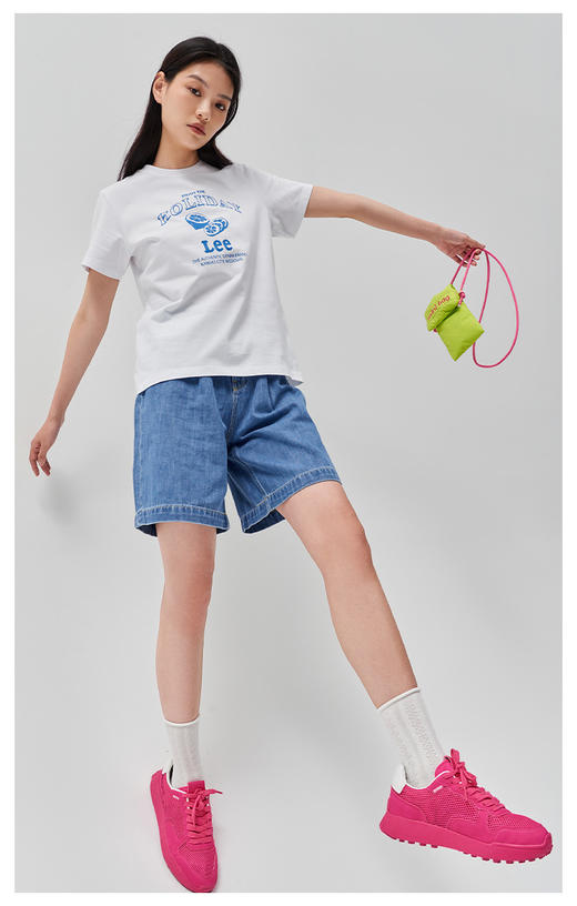 LEE 新品标准版印花圆领多色女短袖T恤LWT0051443RT 商品图6