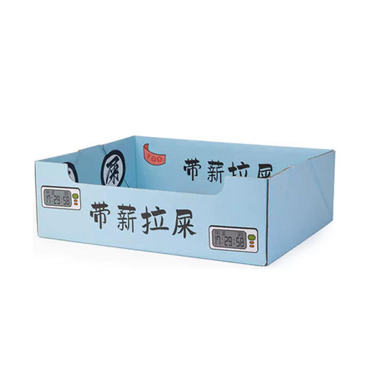 带薪拉屎 一次性猫砂盆临时猫厕所折叠超大外出便捷宠物纸箱猫窝 商品图5