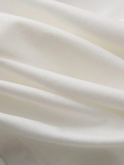 凉感免烫抗皱羽毛蛋白面料蝴蝶标轻奢短袖T恤 商品图2