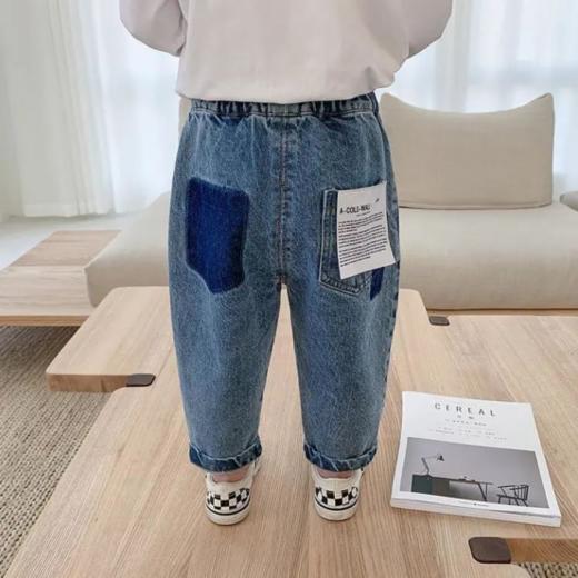 马克珍妮同款儿童牛仔裤！！准备了四款牛仔裤~男宝女宝都可以穿！无论是日常去幼儿园还是放假小区玩搭配都非常不错❗ 商品图7