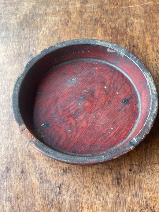 楠木雕琢髹漆弦纹香盘，顺丰包邮 商品图12