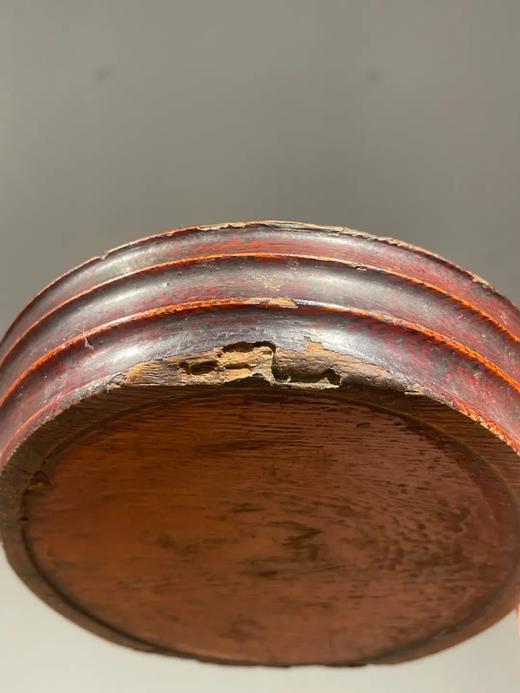 楠木雕琢髹漆弦纹香盘，顺丰包邮 商品图2