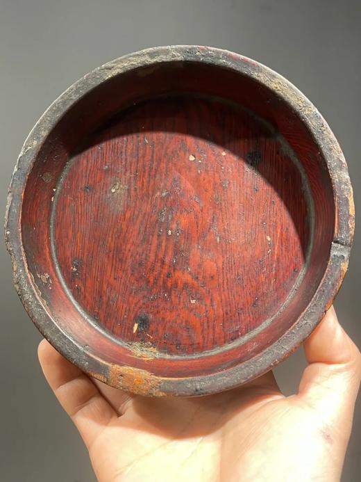 楠木雕琢髹漆弦纹香盘，顺丰包邮 商品图7