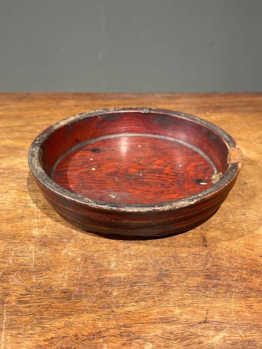 楠木雕琢髹漆弦纹香盘，顺丰包邮 商品图1