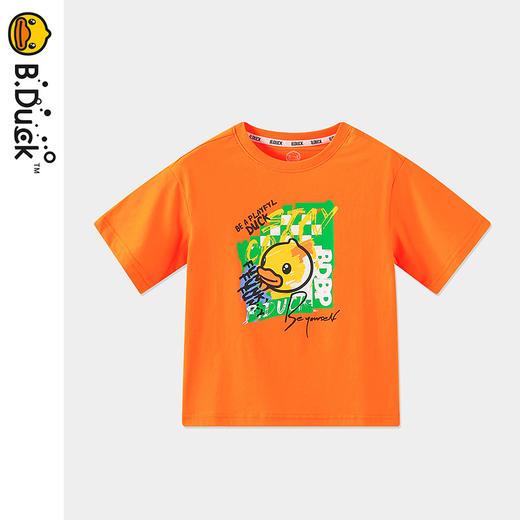 B.Duck小黄鸭童装夏季短袖T恤105-160 BF2402028 商品图2