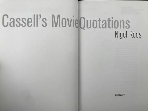 卡塞尔电影引语集 约百幅插图 精装16开 商品图3