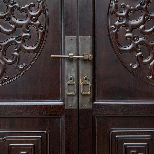 二十世纪 紫檀螭龙纹万历柜（一对） 商品图3