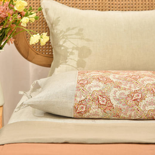 蕾丝佩斯利系列荞麦壳枕头全荞麦壳成人护颈枕 商品图2