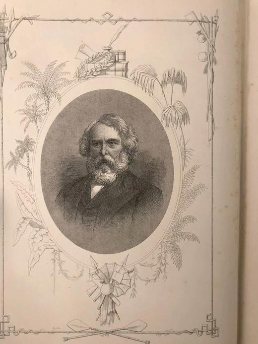 1897年 朗费罗诗歌与散文集 配精美版画插图 漆布精装18开 商品图2