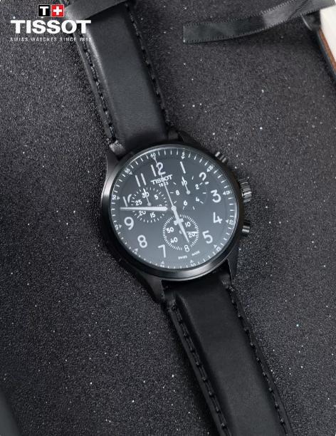 Tissot天梭速驰系列2022新款男表大表盘运动计时石英手表 商品图1