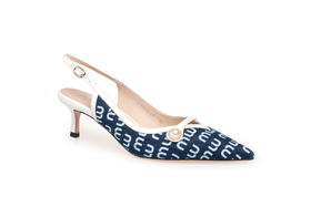 豪麟名鞋奥莱迪嘉女鞋半凉鞋牛仔布DJKDA31WB013蓝色  原价1960元