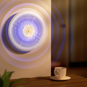 【360°环形诱蚊！也是氛围暖光灯】灭蚊灯，电击式光效灭蚊灯，家用静音防蚊，室内餐厅商用壁挂式