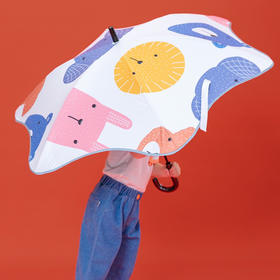 晴雨两用儿童防晒圆角雨伞
