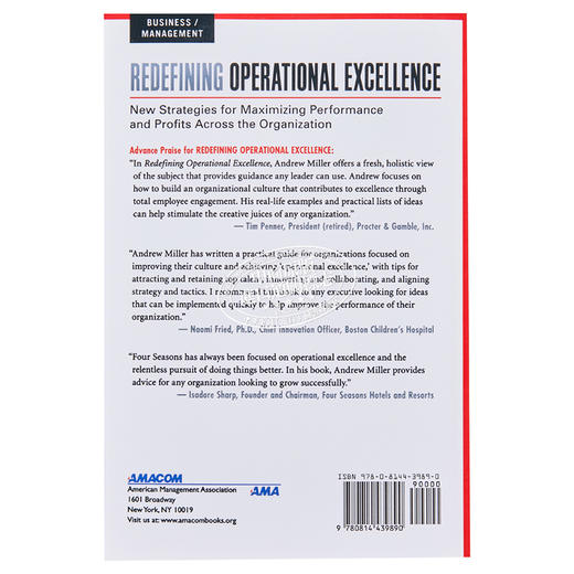 【中商原版】重新定义组织运营 Redefining Operational Excellence 英文原版 Andrew Miller 商品图1