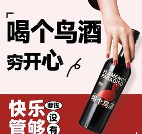 【女神节特惠】醉鹅娘 喝个鸟酒智利5梅洛干红葡萄酒750ml 6支装