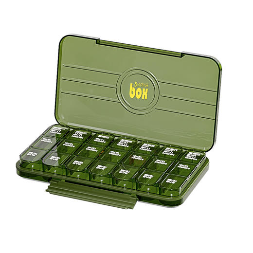 「7天装！便携药盒」密封分格药盒 便携防尘防潮7天装早中晚药品药片收纳整理盒 商品图4