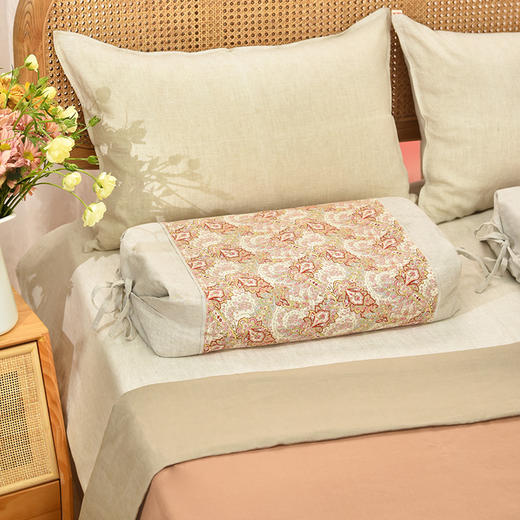 蕾丝佩斯利系列荞麦壳枕头全荞麦壳成人护颈枕 商品图0