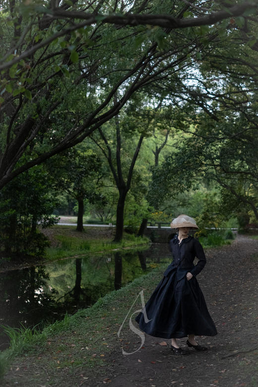 Kreuzzz 原色ELIZABETH不规则网纱圆顶草帽 商品图7