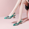 透气后空包头凉鞋，网纱花朵尖头高跟鞋JJ-D871 商品缩略图2
