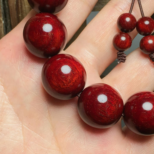 【青山精选】小叶紫檀1.8*13颗4.5星带星手串 46 商品图1