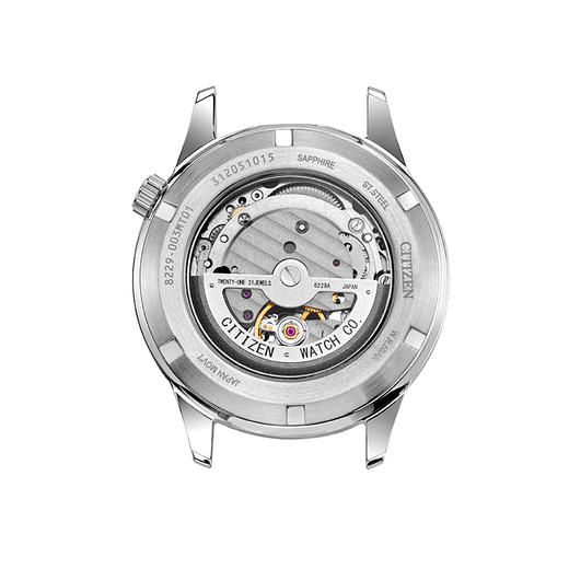 西铁城/CITIZEN经典商务休闲机械透底皮带男表NH9130-17A 商品图3